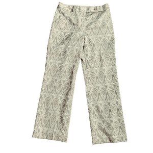 Ann Taylor Size 6 Gold Brocade Slacks, Dress Pants, Straight Leg